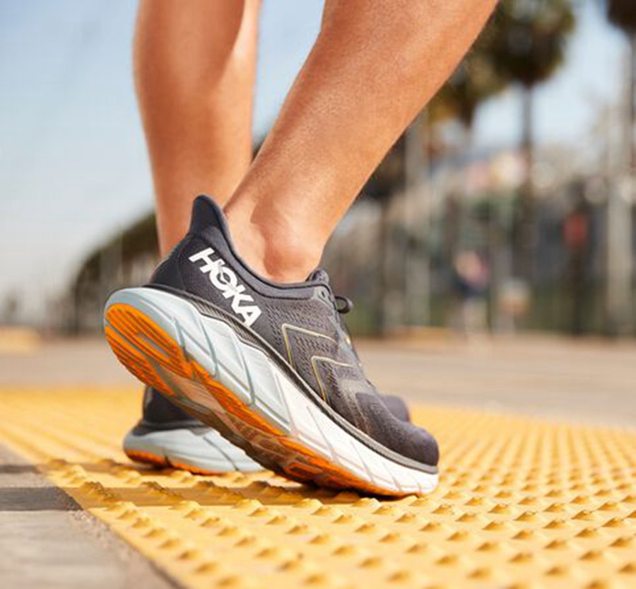 Hoka One One Mens Walking Shoes - Arahi 5 - Navy - WXGQ51479